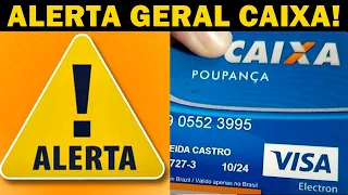 URGENTE! CAIXA ECONÔMICA EMITE ALERTA PARA QUEM TEM CONTA... CARTÃO DE CRÉDITO CAIXA POUPANÇA