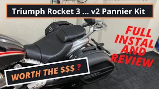 Triumph Rocket 3 (v2 / 25L) Pannier Kit, Full instal & Review