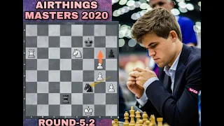 Winning out of NOTHING! || Carlsen - Dubov || AIRTHINGS MASTERS 2020 || Round - 5.2