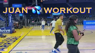 📺 Juan Toscano-Anderson workout/threes at Warriors pregame before Minnesota Timberwolves