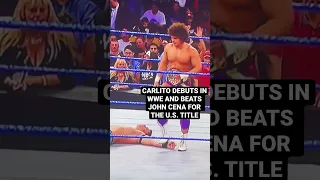 CARLITO DEBUTS IN WWE AND BEATS JOHN CENA FOR THE U.S. TITLE