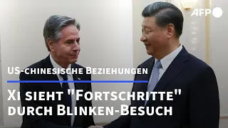 Xi sieht "Fortschritte" in Beziehungen zu den USA durch Blinken-Besuch | AFP