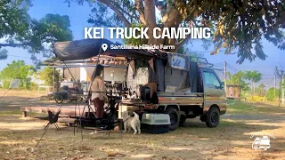 Kei truck camping by the Mountain base| Santillana Hillside Farm |Pampanga| Keitruck|Multicab|Suzuki