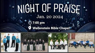 Night of Praise | New Heights Quartet, The Gingrich Family, Glory Road, Singing Servants Quartet