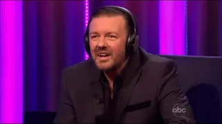 David Armand mimes Trust Us With Your Life   Ricky Gervais