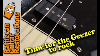 EMG Geezer Butler P-bass pickup replacement | RATTLECAN GUITAR RESTORATIONS by James O’Rear