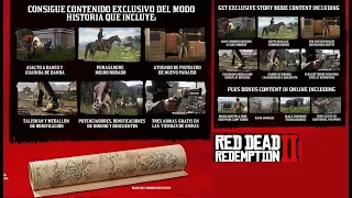 Red Dead Redemption 2 bonificaciones de la edición especial y definitiva