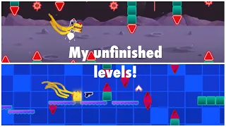 All my unfinished levels in The Impossible Game 2!