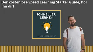 Der kostenlose Speed Learning Starter Guide, hol ihn dir! - SCHNELLER LERNEN - Speed Learning...