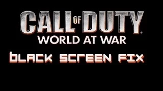 CoD: World at War: Black Screen FIX in 4 Minutes