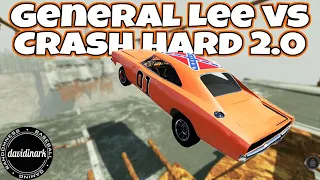 Dukes of Hazzard General Lee VS Crash Hard 2.0 Map - BeamNG Drive