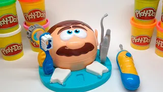 Плей До пластилин, набор "Доктор Зубастик", играем в дантиста (Play Doh Dr. Drill and Fill)