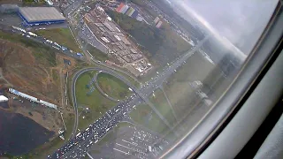 Tu-134 cool magic turn and landing Moscow Vnukovo airport