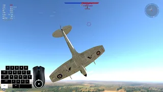 1vs1 war thunder - LA7 vs Spitfire F. Mk XVI