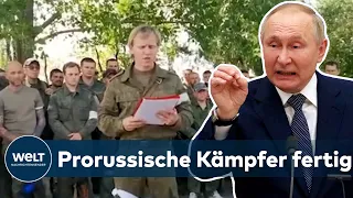 SAUER AUF PUTIN: Kanonenfutter - Donezk-Milizionäre begehren öffentlich auf