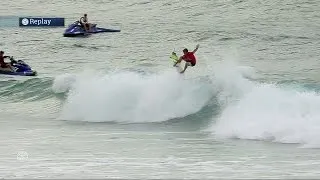 Josh Kerr Throws Tail Out and Up for Solid Score at Snapper Rocks