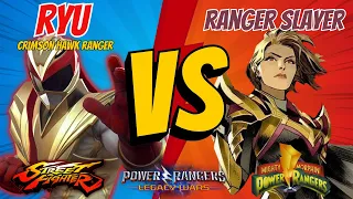 Power Rangers Legacy Wars | Crimson Hawk Ranger Ryu Vs Ranger Slayer