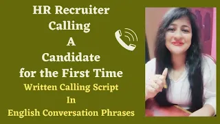 HR Recruiter Calling Script |Call A Candidate for the First Time #callingscript #readytogetupdate