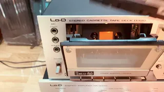 ✅ đã Bán : Cassette Decks Lo-D D-610, đẹp xuất sắc, zin , Thu phát hoàn hảo, làm pre với chỉ 1 nút