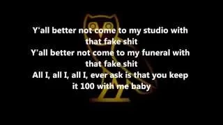 100 (One hunnid) - Drake ft. The Game (w/ Lyrics) - CDQ