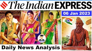 6 January 2023 Indian Express Newspaper Analysis | Daily Current Affairs | The Hindu Analysis