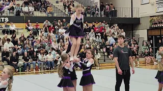 Zoe's cheer performance Cottonwood High