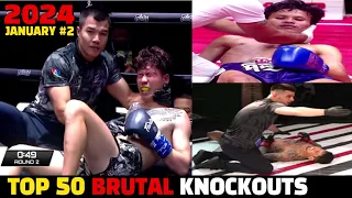 Top 50 MUAY THAI & MMA, BOXING Knockouts 🌎 January 2024 Part.2