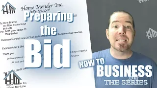 How to Estimate a job, create bid, prepare estimate! Easy!