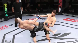 UFC 4 Double Knockdown KO in Career mode