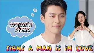 10 Hyun Bin Signs how he is in love with Son Ye Jin