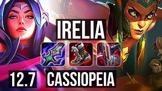 IRELIA vs CASSIOPEIA (TOP) | 8 solo kills, 1.7M mastery, 10/2/4 | EUW Master | 12.7