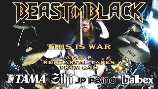 Beast In Black - This Is War,  Atte P.  rehearsals tapes drum cam