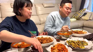 집밥먹방) 겨울 제철음식~!! 꼬막무침 비빔밥과 꼬막전 | Home meal (Cockle Bibimbap, Cockle Jeon) Mukbang