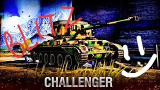 Challenger - с лучшей пушкой. Мастер на читерном ПТ-САУ Wot blitz #challenger