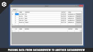 How to Pass Data from One Datagridview to another Datagridview using C#