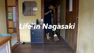 [Vlog] Daily Life in Nagasaki, Japan: Cleaning up an old folk house, weeding, scouting for the guide