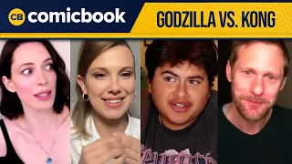 Godzilla vs. Kong Cast Interview: Millie Bobby Brown, Alexander Skarsgård, Rebecca Hall, and more