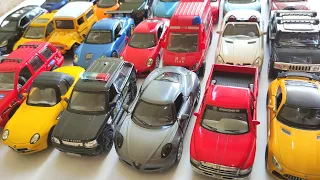 Diecast Metal Scale Model Cars 1/32 Scale, Various Brands Model Cars, Kinsmart, Welly, RMZ, Bburago