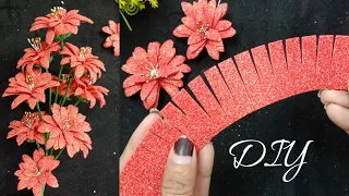 A Simple Way to Make Flowers from Foamiran | A very easy way to make Foamiran Flowers