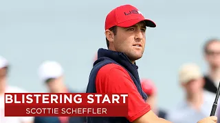 Scottie Scheffler Nails Spectacular Approach vs Jon Rahm | 2020 Ryder Cup