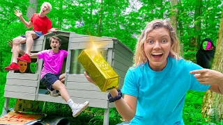 LAST TO LEAVE Mystery Neighbor TINY HOUSE (Wins $10,000 GOLD TREASURE)