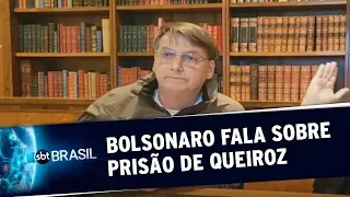 "Não estou envolvido nesse processo", diz Bolsonaro sobre prisão de Queiroz | SBT Brasil (18/06/20)