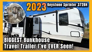 2023 Keystone Sprinter 372BH | The BIGGEST Bunkhouse Travel Trailer I've Ever Seen!