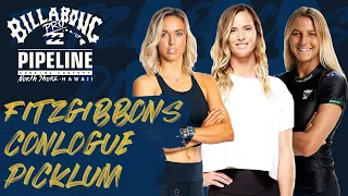 Fitzgibbons, Conlogue, Picklum Billabong Pro Pipeline - Women's Opening Round Heat Replay