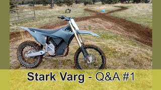 Stark Varg - Q&A#1 - Clutch? Power? Tires? Regen? Brakes?