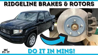 How to Replace Front Brake Pads & Rotors on a Honda Ridgeline  2006 - 2015 (1st Generation)