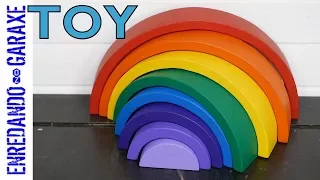 How to make a wooden rainbow toy 🎁