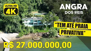 PARAÍSO PARTICULAR: PRAIA PRIVATIVA EM ANGRA DOS REIS! MANSÃO DE 27 MILHÕES EM CONDOMÍNIO EXCLUSIVO!