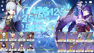 New 4.0 Abyss - F2P Ayaka Freeze & Raiden National Destroy Spiral Abyss Floor 12 - Genshin Impact