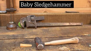 Mini Sledgehammer Restoration with Custom Burl Handle #custom #tools #vintage #asmr